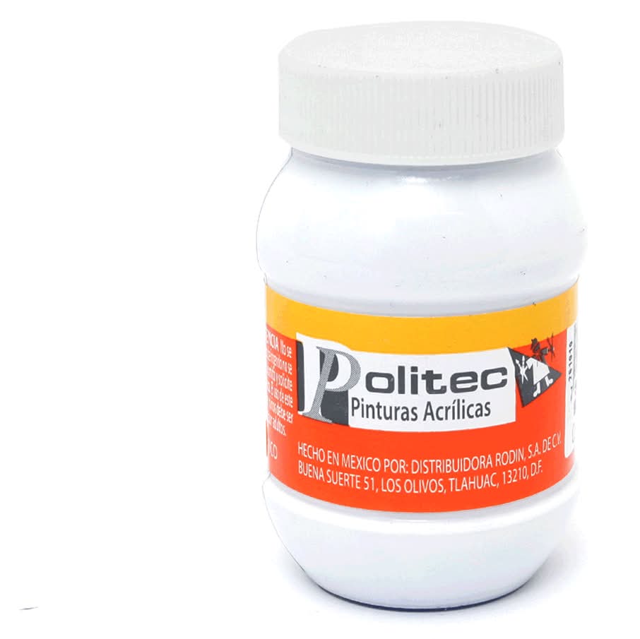Politec · Pintura acrílica, blanco titanio 301 (100 ml)