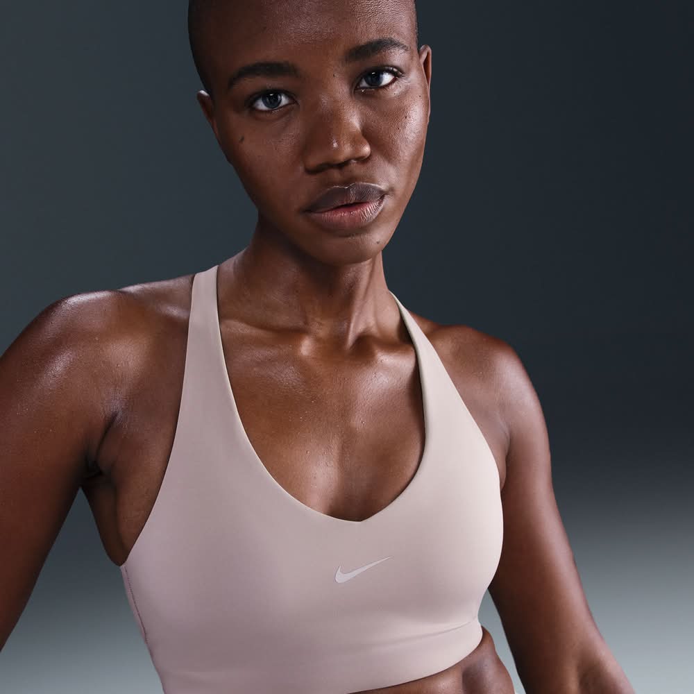 nike tan sports bra