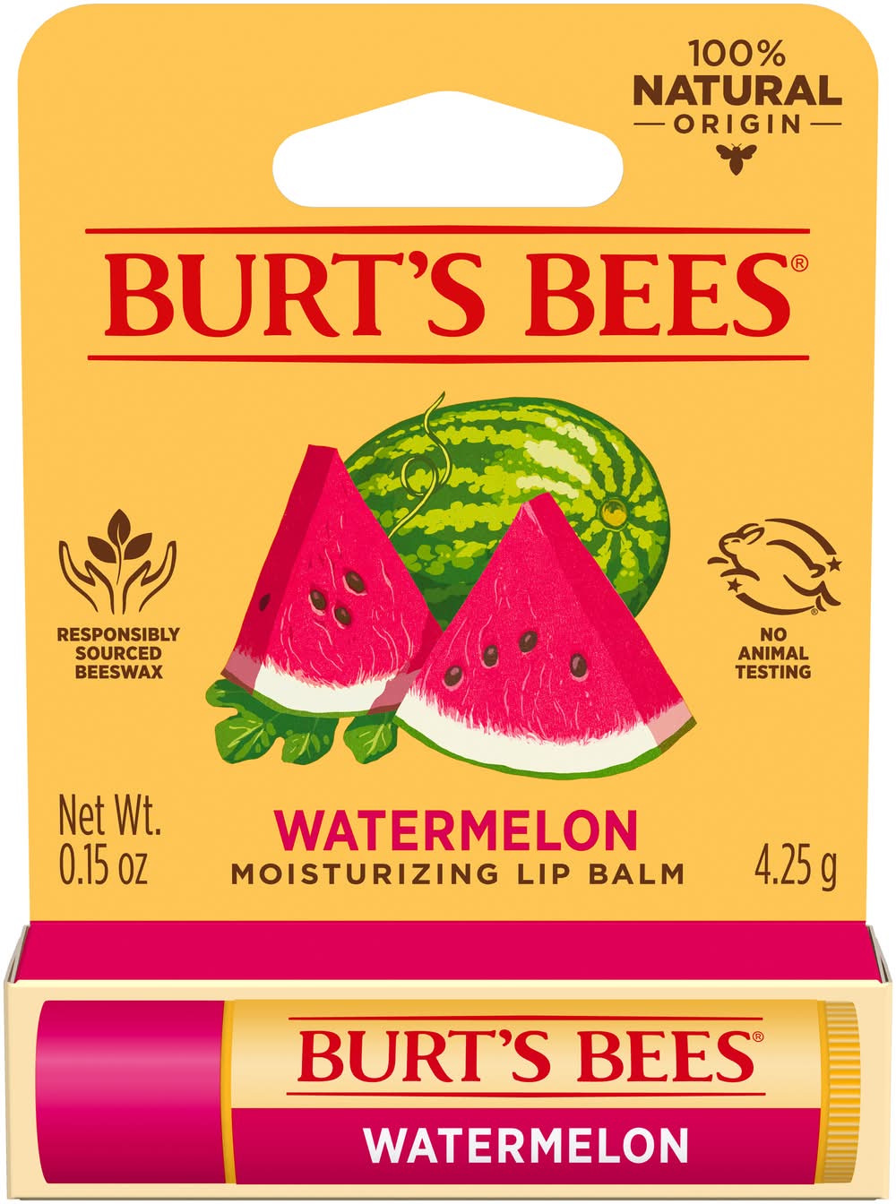 Burt's Bees Watermelon Moisturizing Lip Balm (0.1 oz)