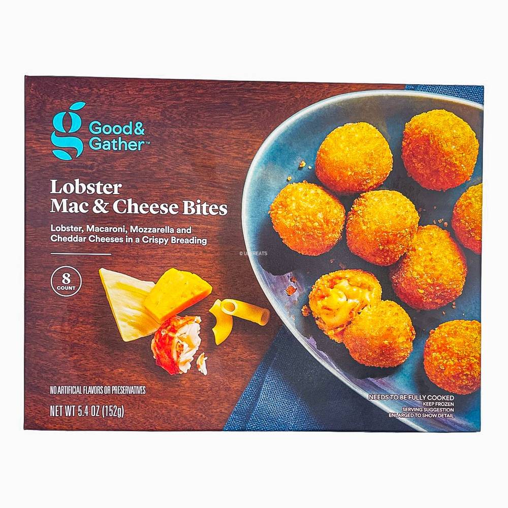 Good & Gather Frozen Bites, Lobster Macaroni & Cheese (5.4 oz, 8 ct)