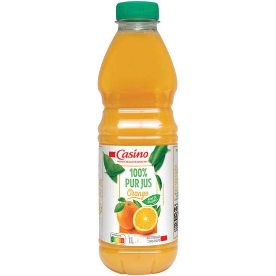 Jus d'orange - 100% pur jus 1l CASINO