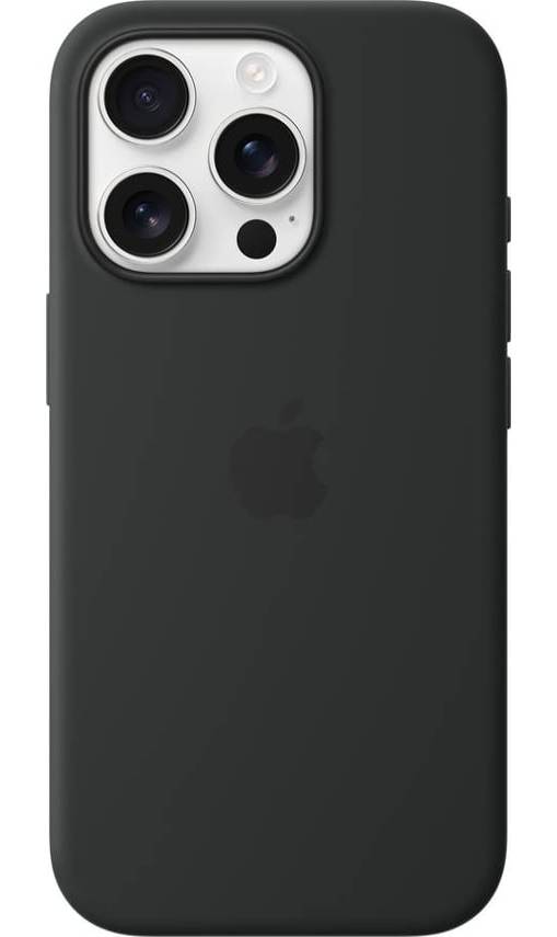 Capa Apple Silicone Case com MagSafe para iPhone 16 Pro (Preto)
