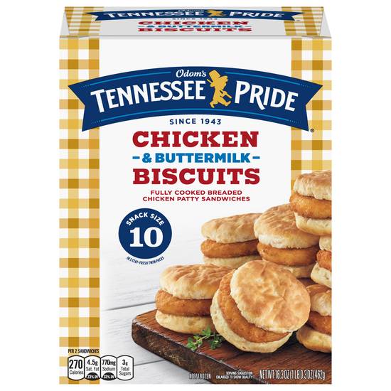 Tennessee Pride Chicken & Buttermilk Biscuits (10 ct)