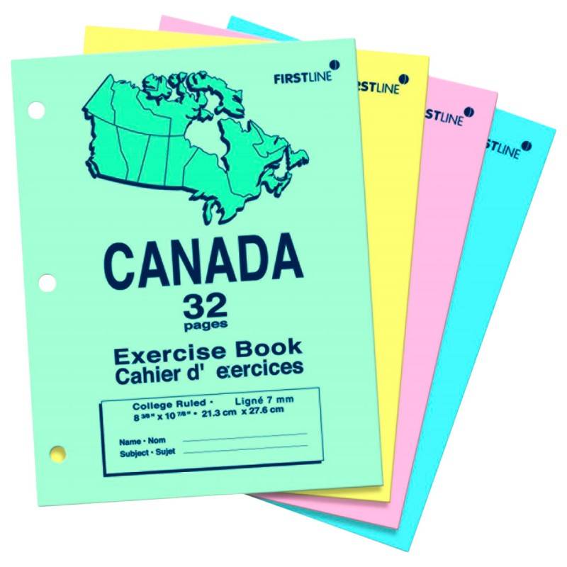 Firstline Canada 32 Pages Exercise Book (4 pack)