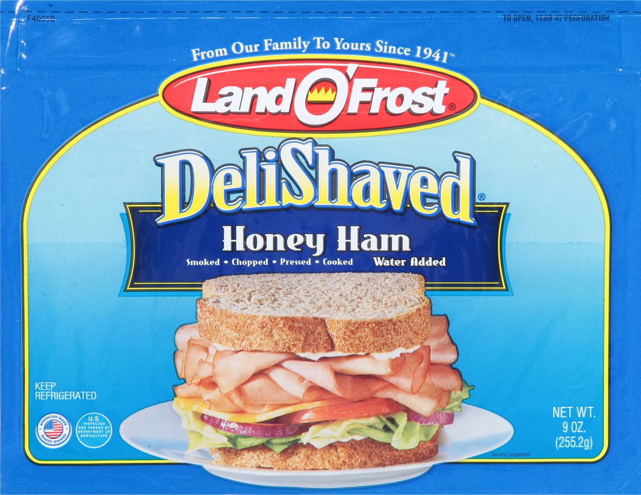 Land O' Frost Deli Shaved, Honey Ham (9 oz)