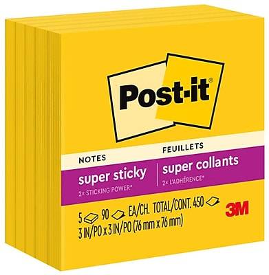 Post-It Super Sticky Notes (450 ct)