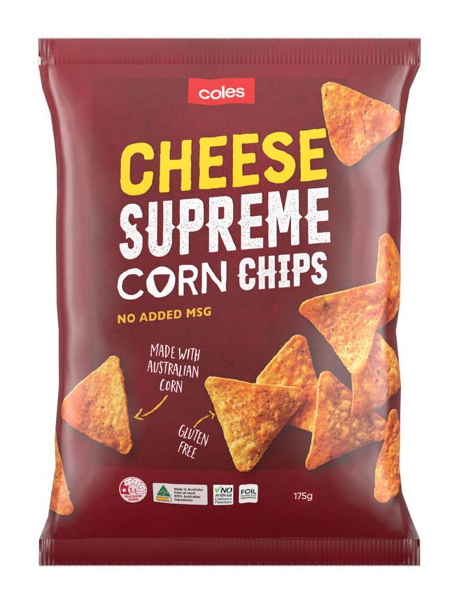 Coles Supreme Cheese Corn Chips 