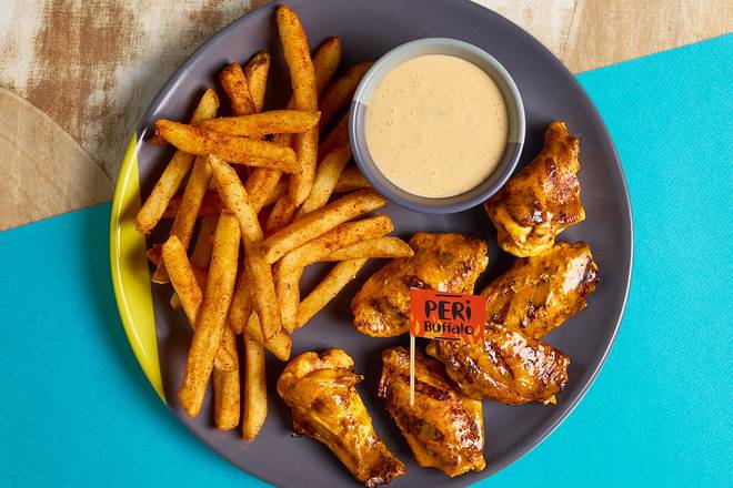 6 PERi Buffalo Wings & Chips