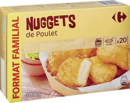 Carrefour - Nuggets de poulet (20 pièces)