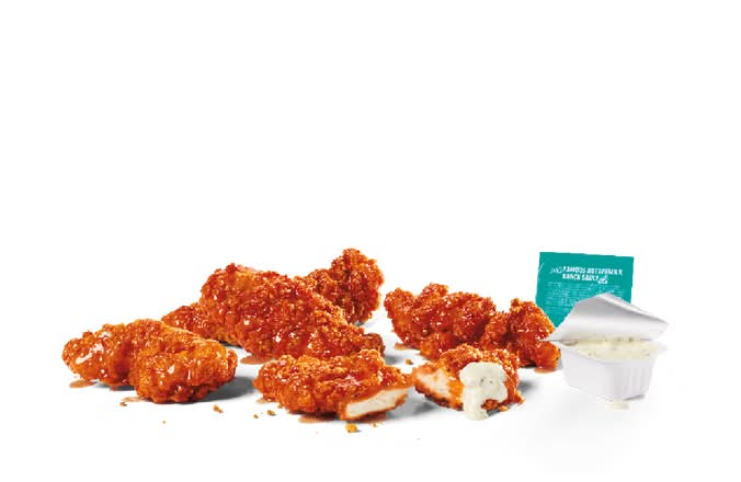 5PC Hot Honey Spicy Chicken Strips