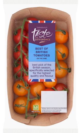 Sainsbury's Taste the Difference Best Of British Cherry Vine Tomatoes