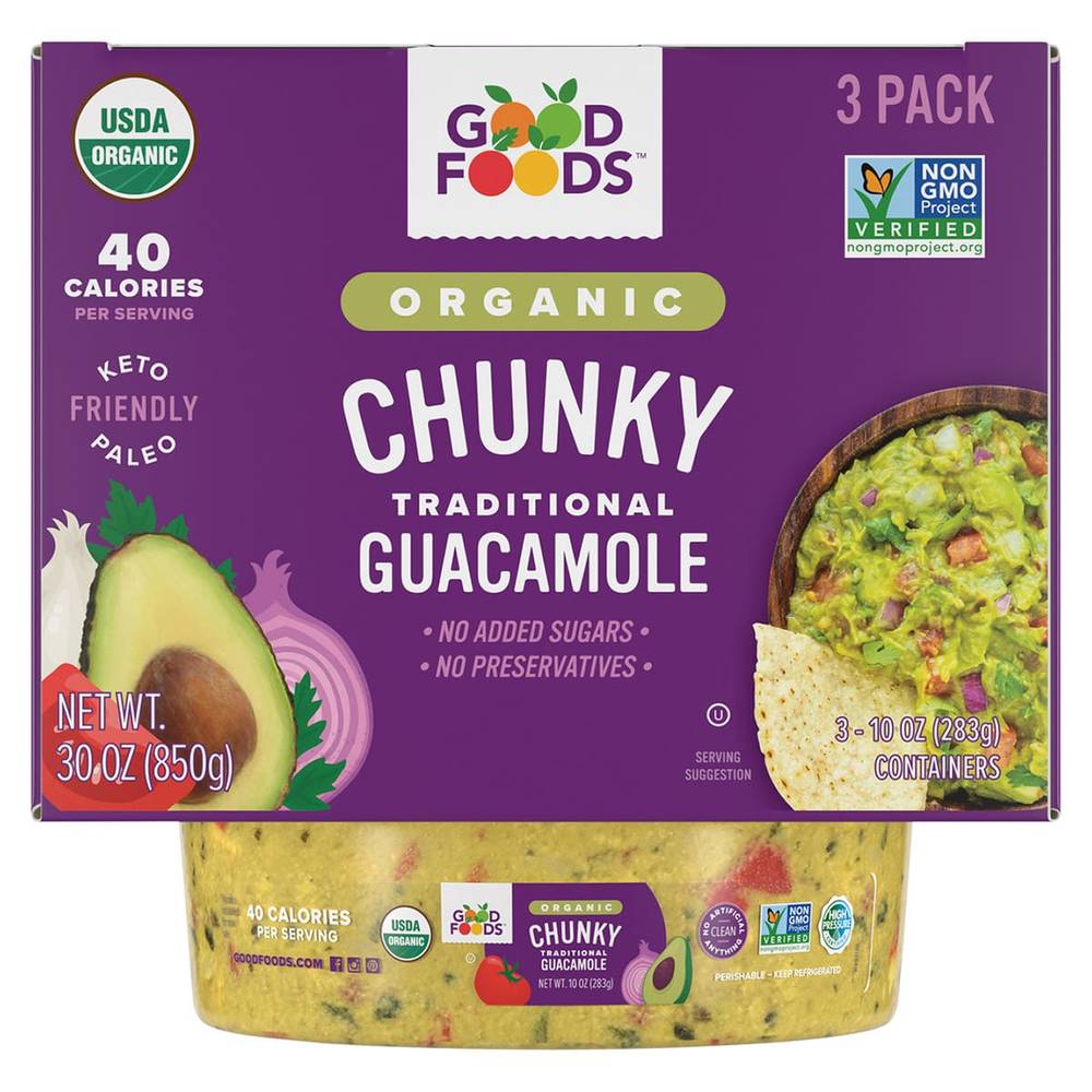 Good Foods Organic Chunky Guacamole