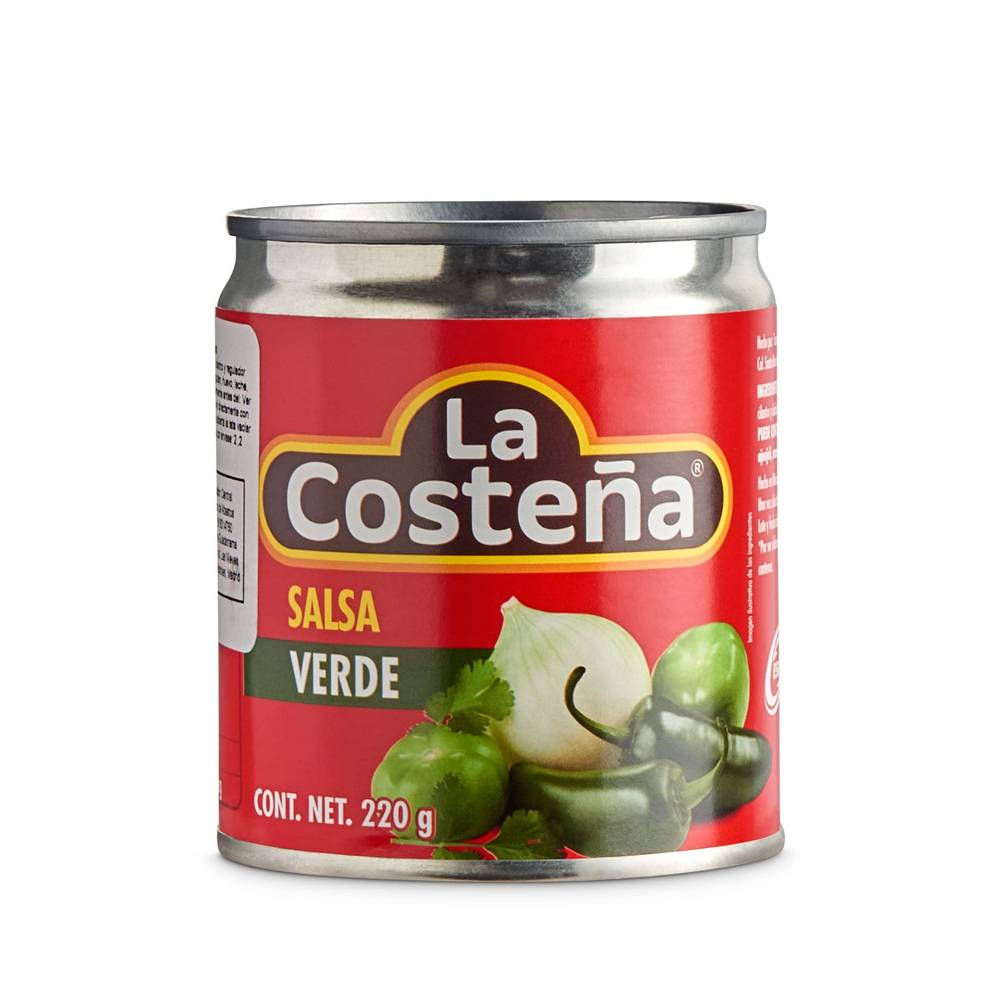 Salsa Mexicana Verde La Costeña Lata 220 G