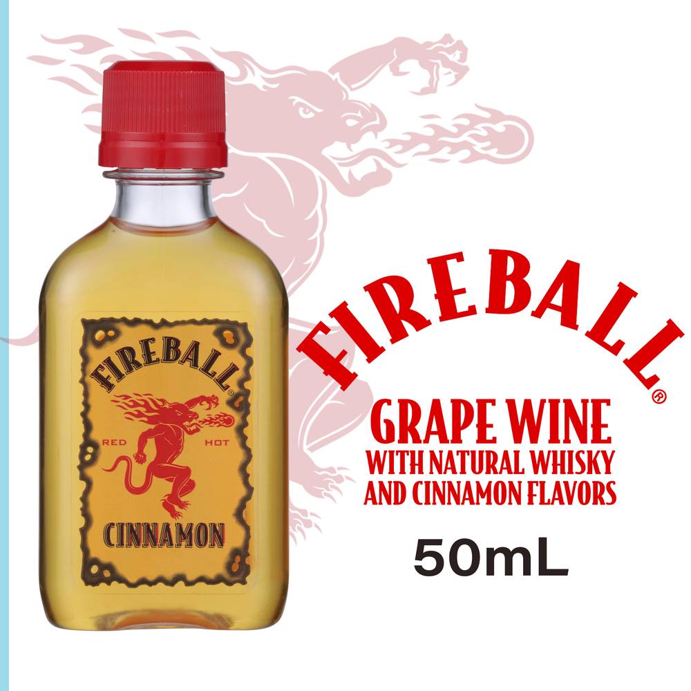 Fireball Grape Wine Based Whisky, Cinnamon (50 ml)