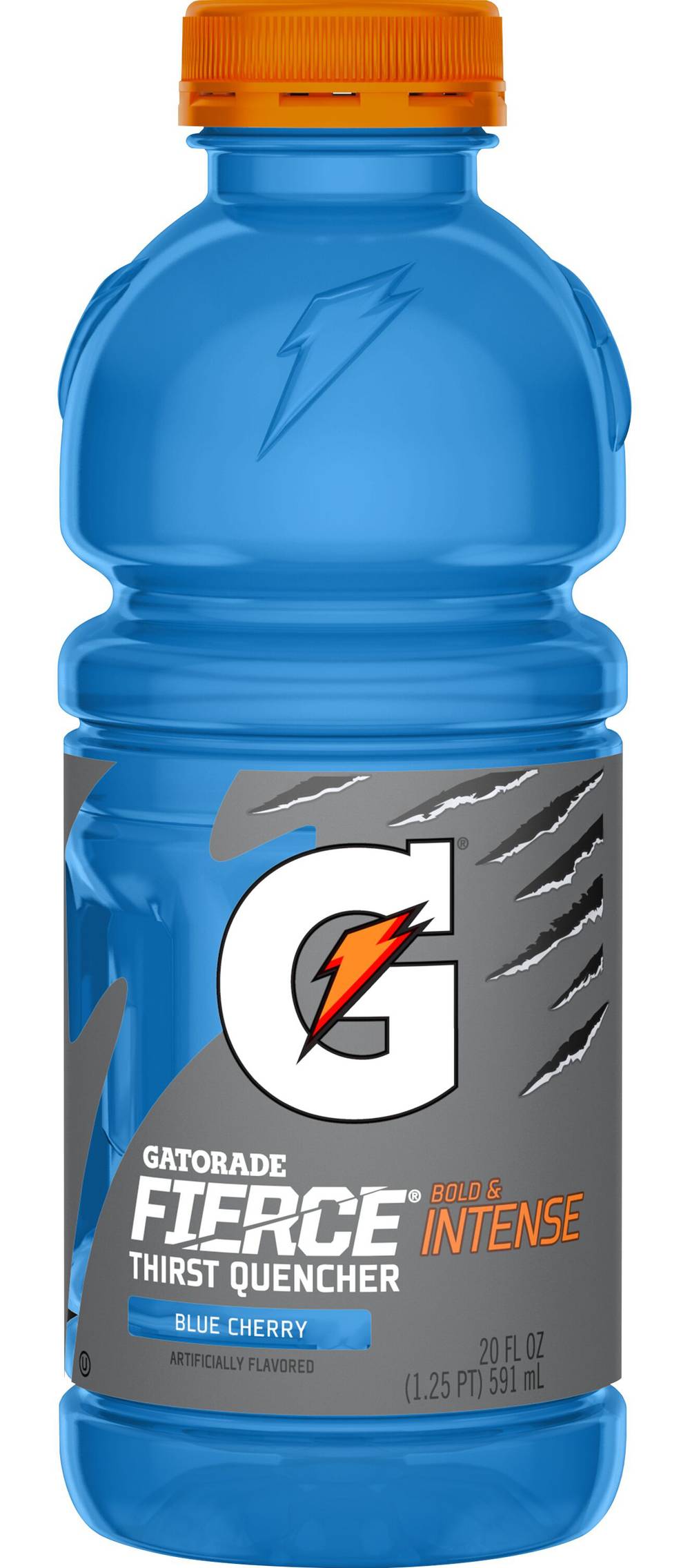 Gatorade Fierce Bold and Intense Thirst Quencher Sports Drink, Blue Cherry (20 fl oz)
