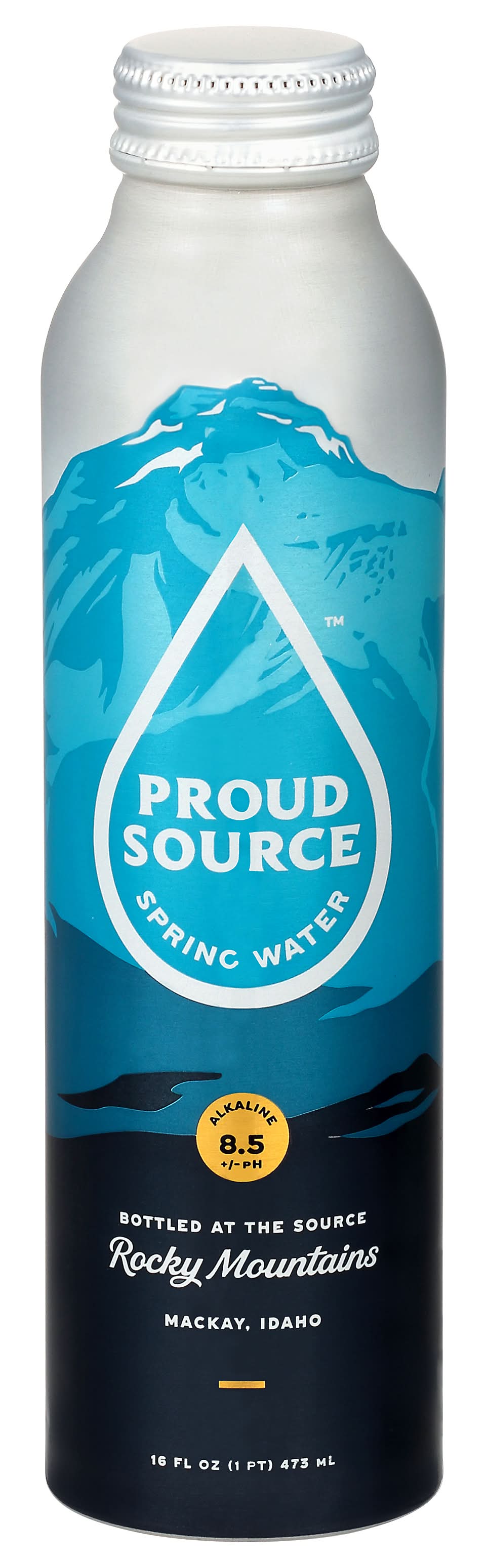 Proud Source Rocky Mountains Alkaline Spring Water 8.5 +/- Ph (16 fl oz)