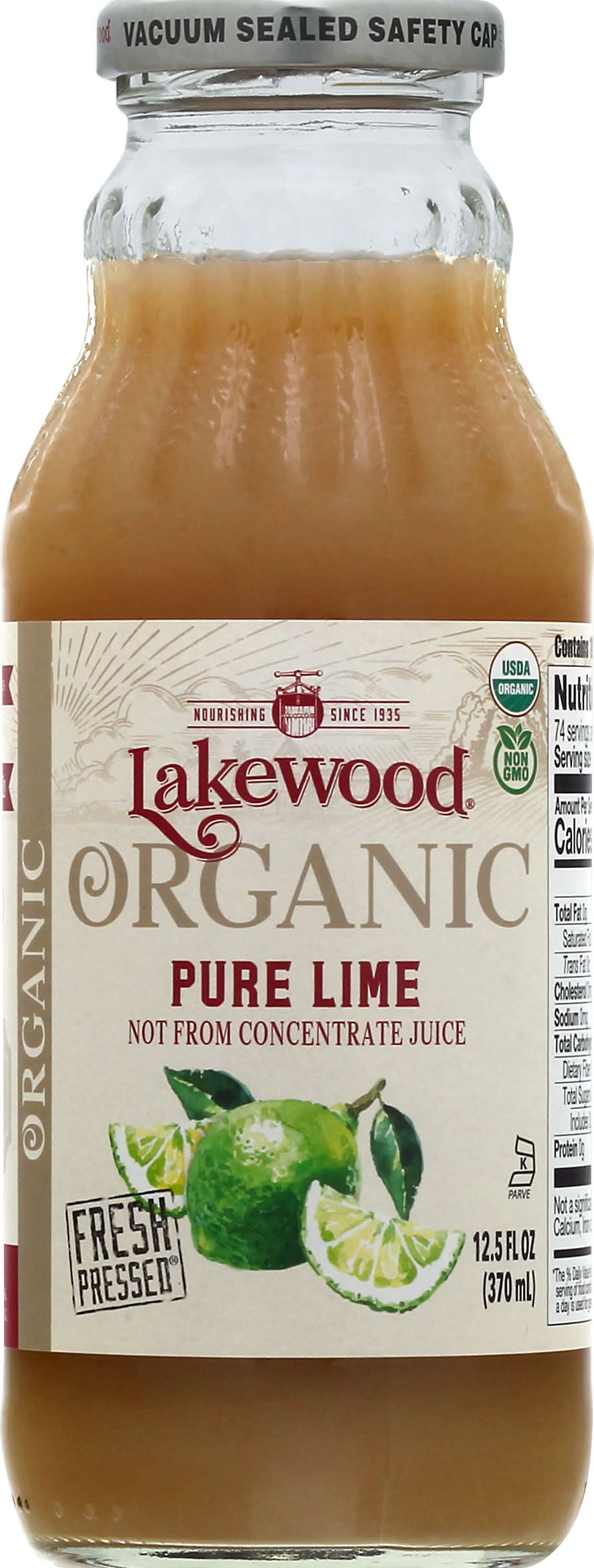 Lakewood Organic Pure Lime Juice (12.5 fl oz)