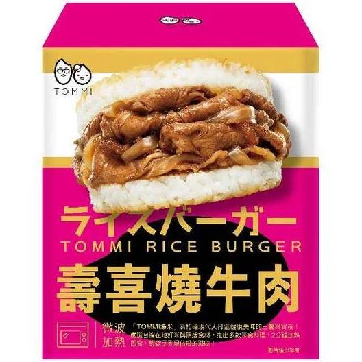 TOMMI湯米-壽喜燒牛肉米漢堡(3入/盒) <1Box盒 x 1 x 1BOX盒>