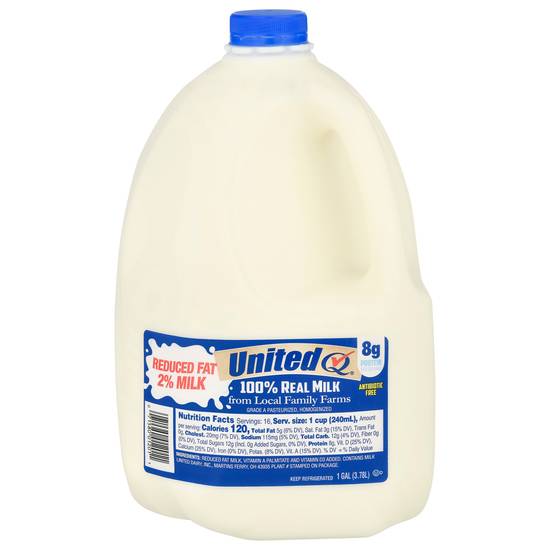 Unitedq Reduced Fat 2% Milk (1 gal)