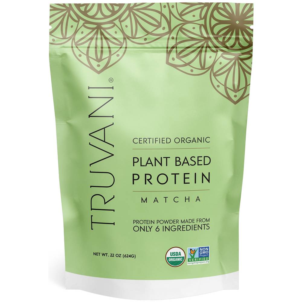 Organic Plant Based Protein Powder - Matcha (22 Oz. / 20 Servings)