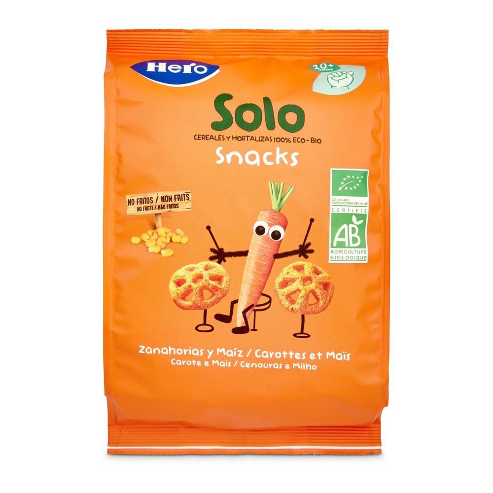 Snacks De Zanahoria Y Maíz Hero Bolsa 40 G