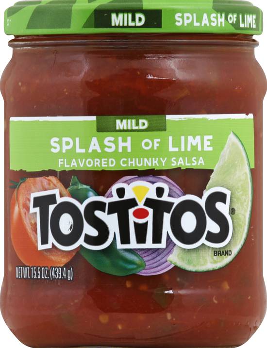 Tostitos Mild Splash Of Lime Flavored Chunky Salsa
