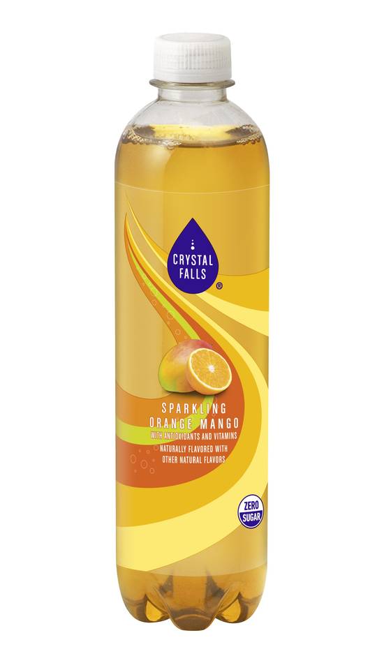 Crystal Falls Sparkling Water, Orange-Mango (17 fl oz)