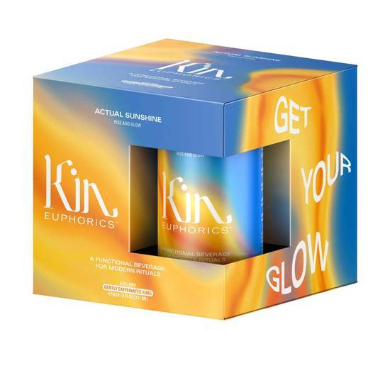 Kin Euphorics Actual Sunshine Non-Alcoholic Drinks (4 ct, 8 fl oz)