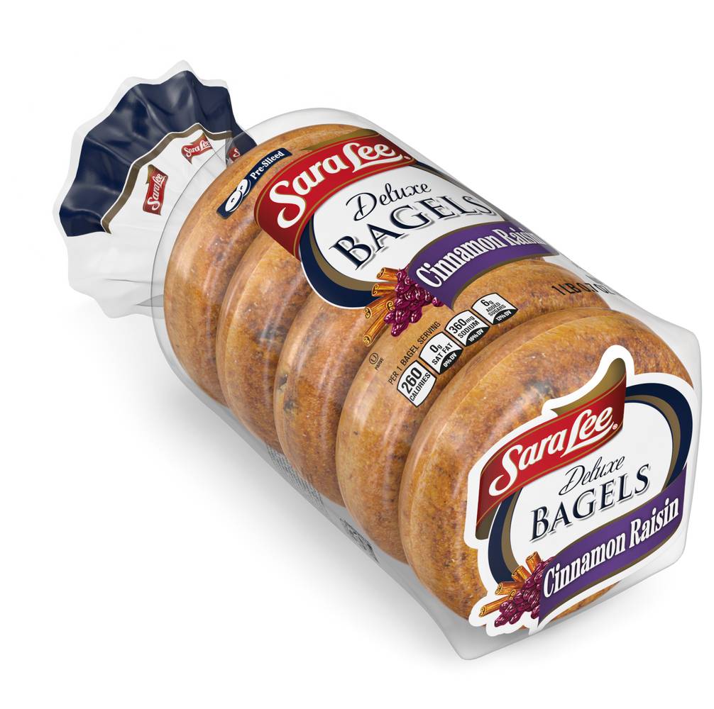 Sara Lee Cinnamon Raisin Deluxe Bagels (4 oz)