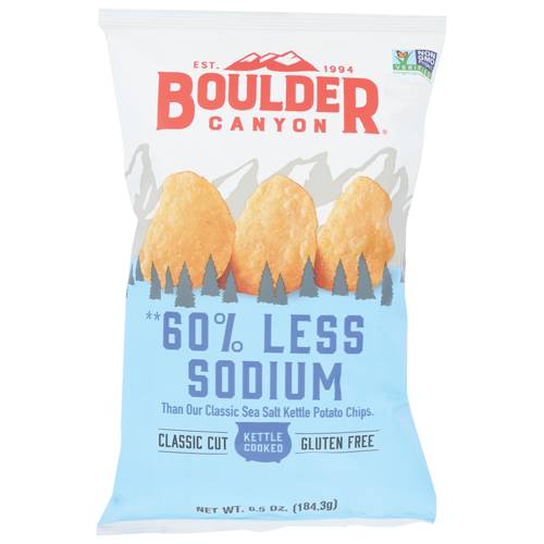 Boulder Canyon 60% Less Sodium Kettle Potato Chips