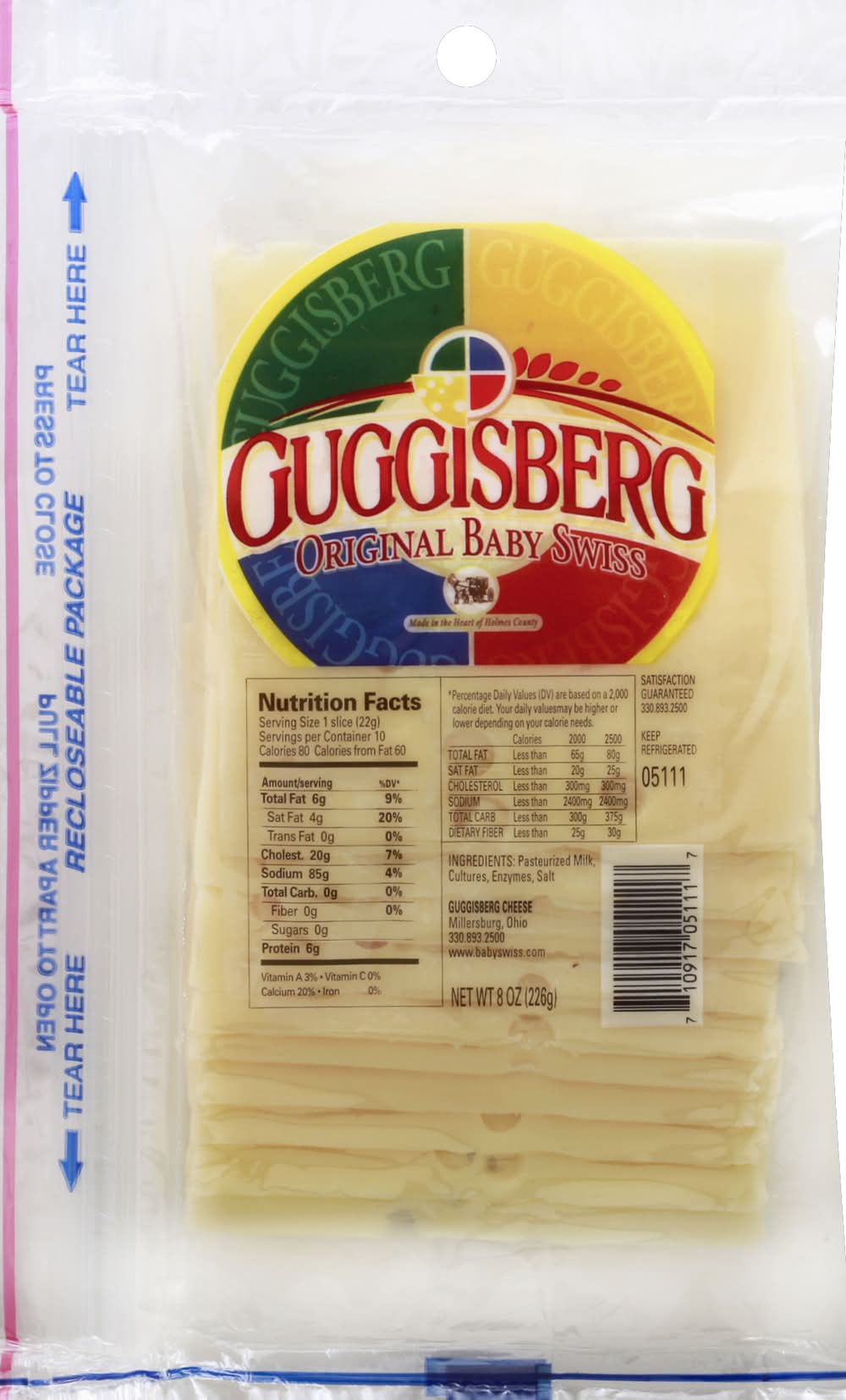 Guggisberg Baby Swiss Cheese (8 oz)