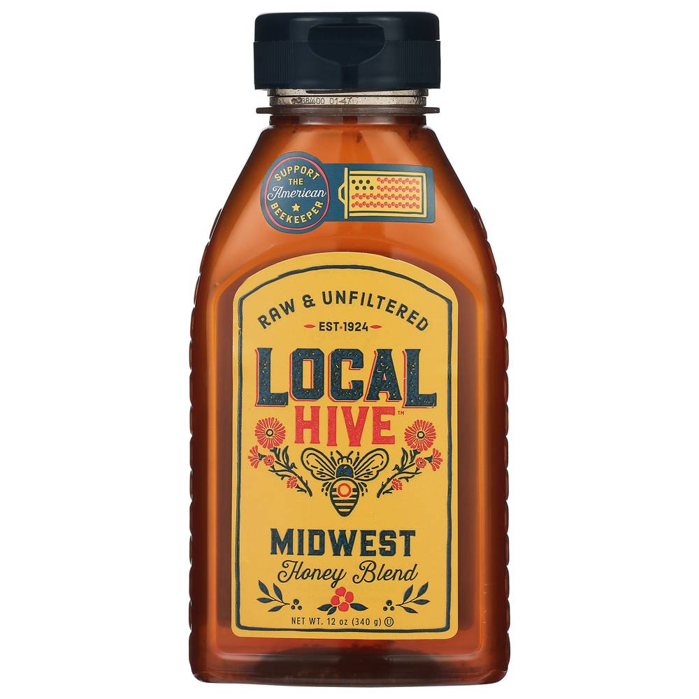 Local Hive Raw & Unfiltered Midwest Honey (12 oz)