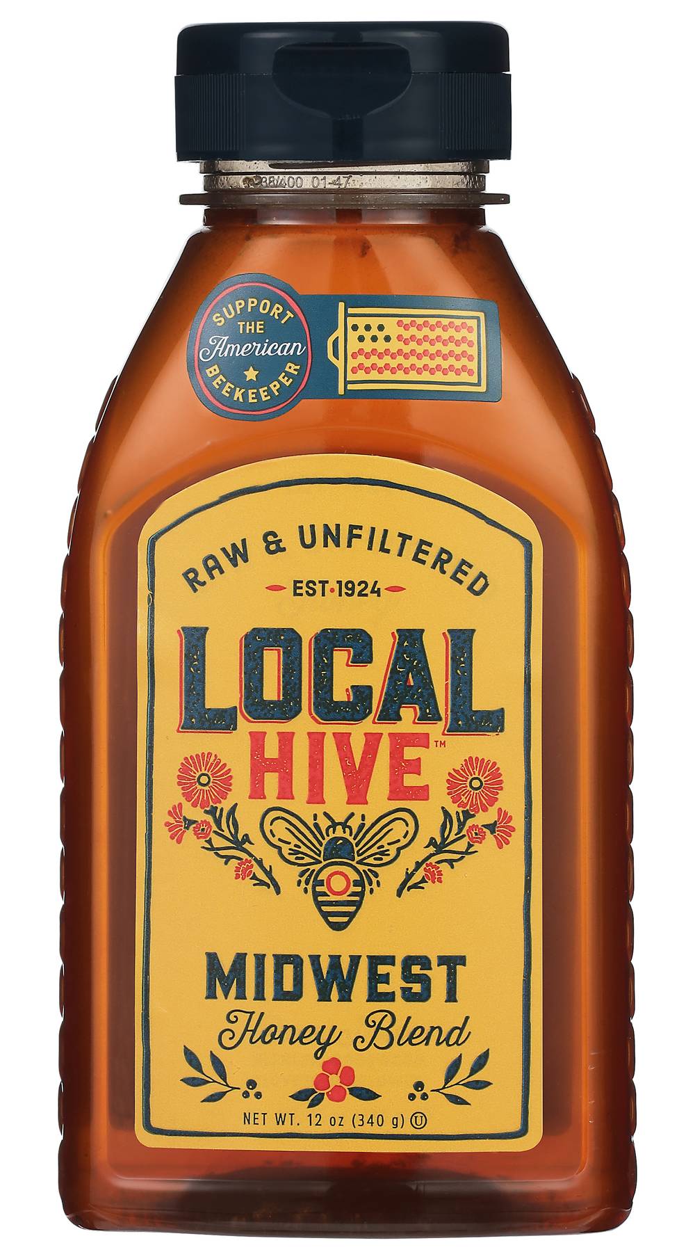 Local Hive Raw & Unfiltered Midwest Honey (12 oz)