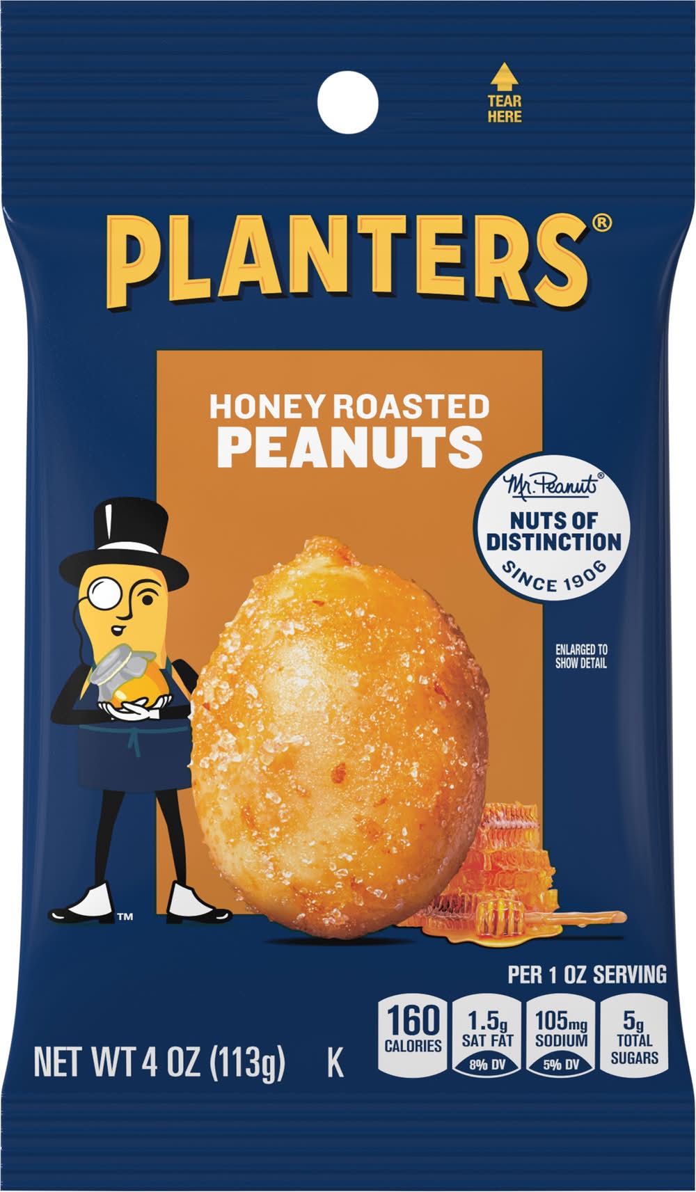 Planters Honey Roasted Peanuts (4 oz)