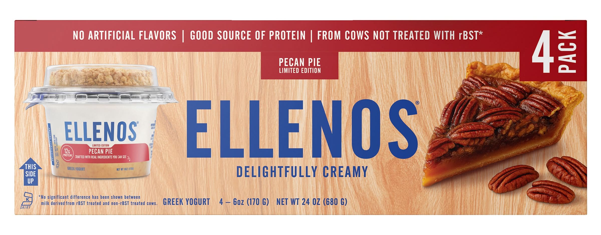 Ellenos Pecan Pie Greek Yogurt, 6 oz, 4-count