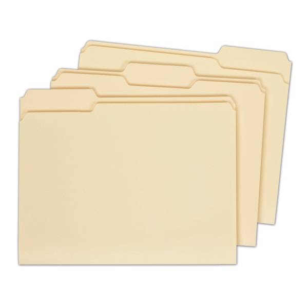 Office Depot Brand File Folders, 1/3 Tab Cut, Legal Size, Manila, pack Of 100 Folders (100 pack)