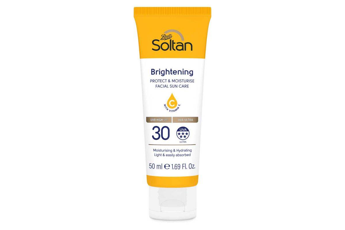 Soltan Brightening Protect & Moisturise Facial Suncare Cream with Vitamin C SPF30 50ml