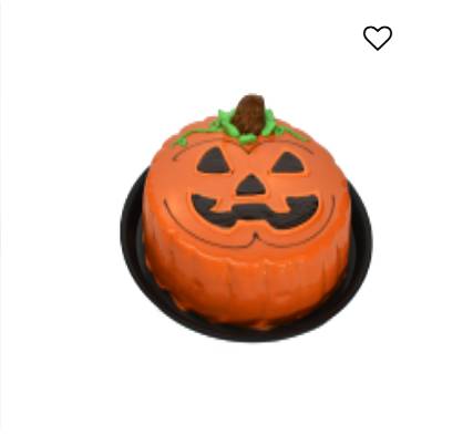 Rebanada de pastel calabaza halloween