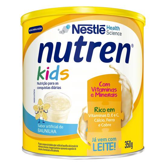 Nestlé suplemento alimentar sabor baunilha nutren kids (350 g)