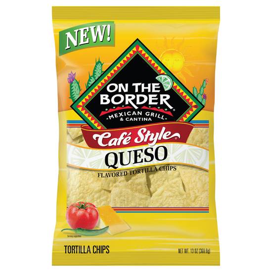 On the Border Cafe Style Queso Tortilla Chips (13 oz)