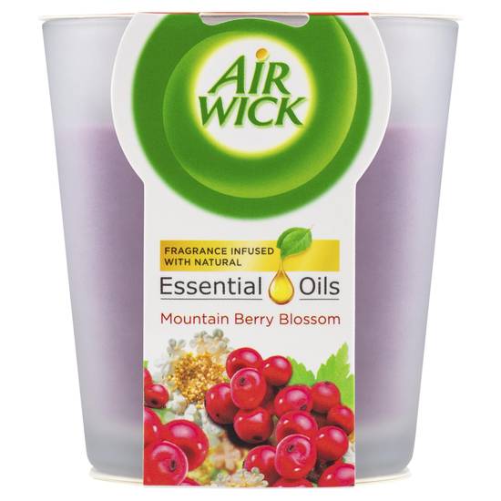 Air Wick Essential Oils Candle Mountain Berry Blossom