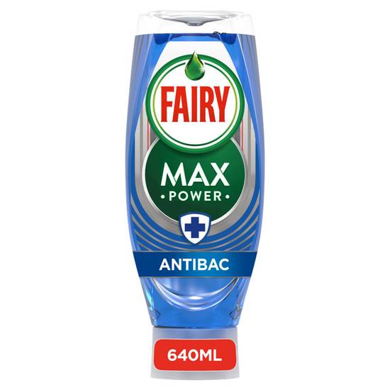Fairy Max Power Washing Up Liquid Antibacterial 640 ML