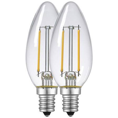 Globe Electric 40W Led Filament Light Bulbs (2 pack)