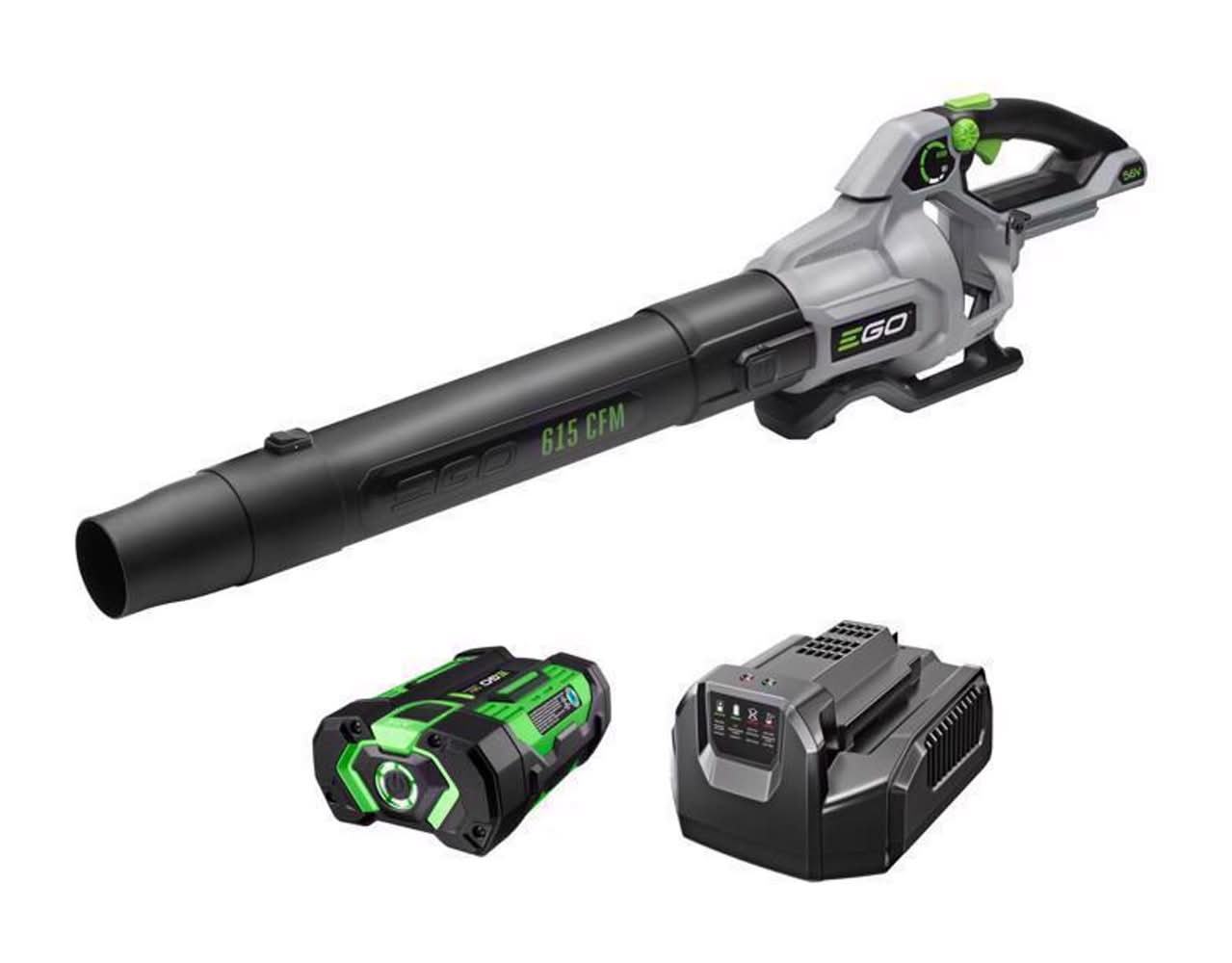 Ego Power+ Lb6151 170 Mph 615 Cfm 56 V Battery Handheld Leaf Blower Kit (Battery & Charger)