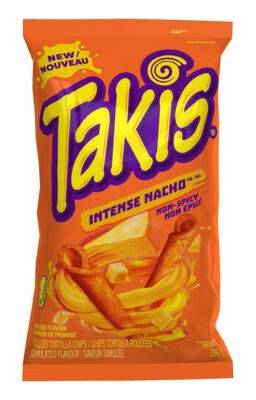Takis Intense Nacho Rolled Tortilla Chips, Cheese (260 g)