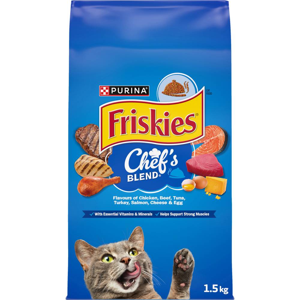 Friskies Chef's Blend Dry Cat Food (1.5 kg)