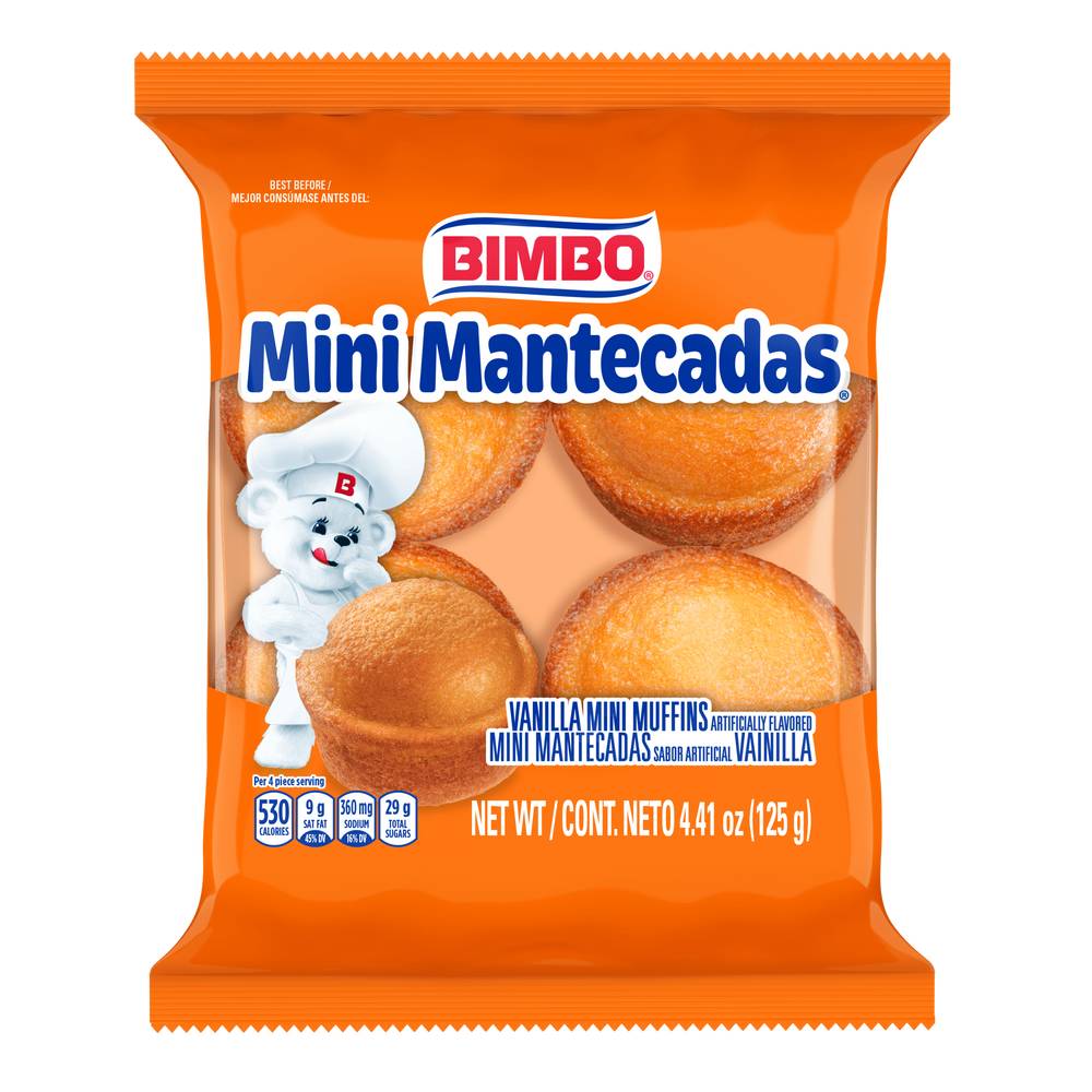 Bimbo Mini Mantecadas Vanilla Muffins