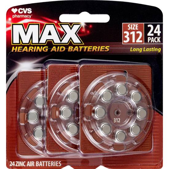 CVS Hearing Aid Batteries Size 312, 24 ct