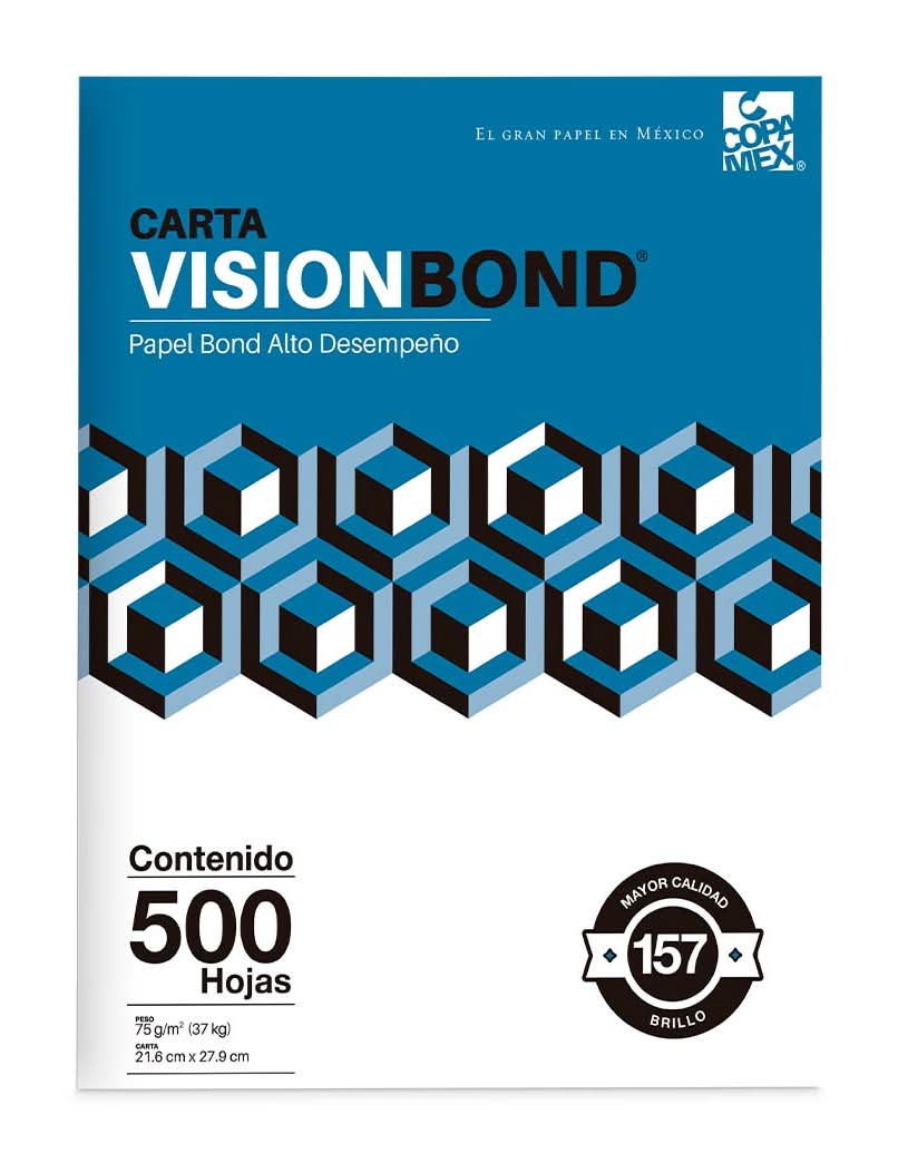 Copamex · Hojas de papel vision bond, Carta, blanco (500 un)