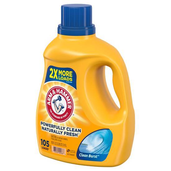 Arm & Hammer Powerfully Clean Naturally Fresh Clean Burst Liquid Laundry Detergent